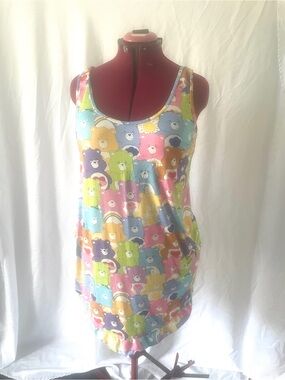 Care Bears Scoop Neck Tank Dress - Multicolor